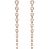 14K Rose 2 CTW Lab-Grown Diamond Earrings